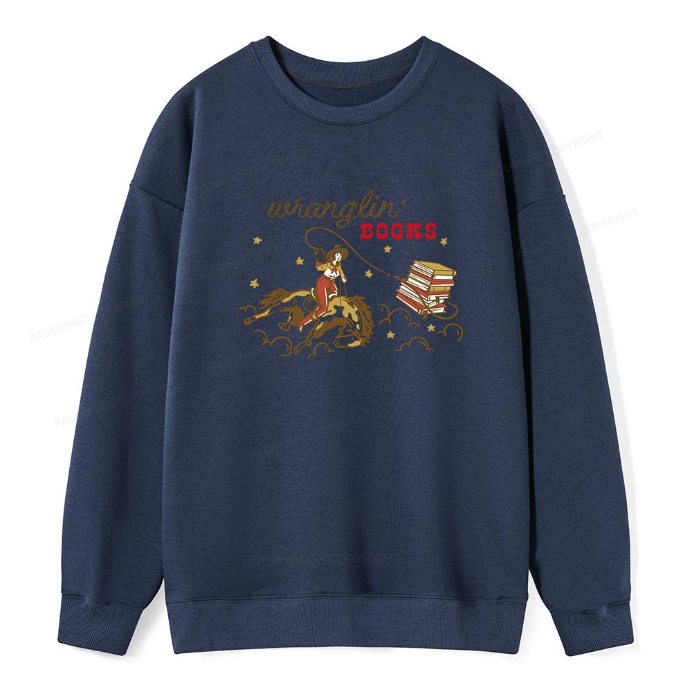 Pagewings Wranglin' Books Unisex Classic Sweatshirt