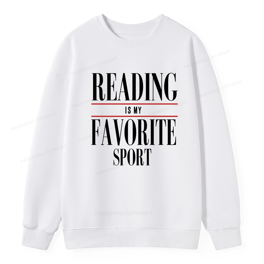Pagewings Reading Is My Favorite Sport Unisex Classic Sweatshirt