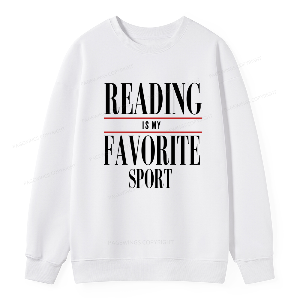 Pagewings Reading Is My Favorite Sport Unisex Classic Sweatshirt