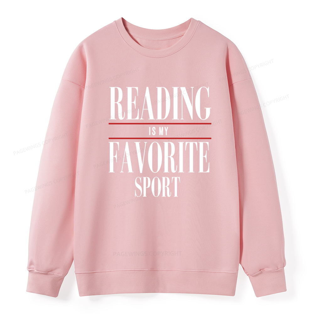 Pagewings Reading Is My Favorite Sport Unisex Classic Sweatshirt