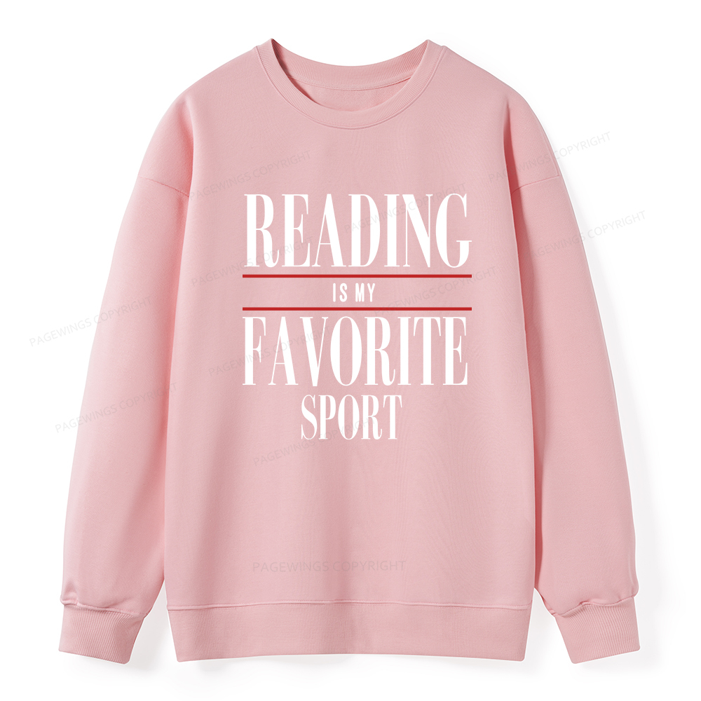 Pagewings Reading Is My Favorite Sport Unisex Classic Sweatshirt