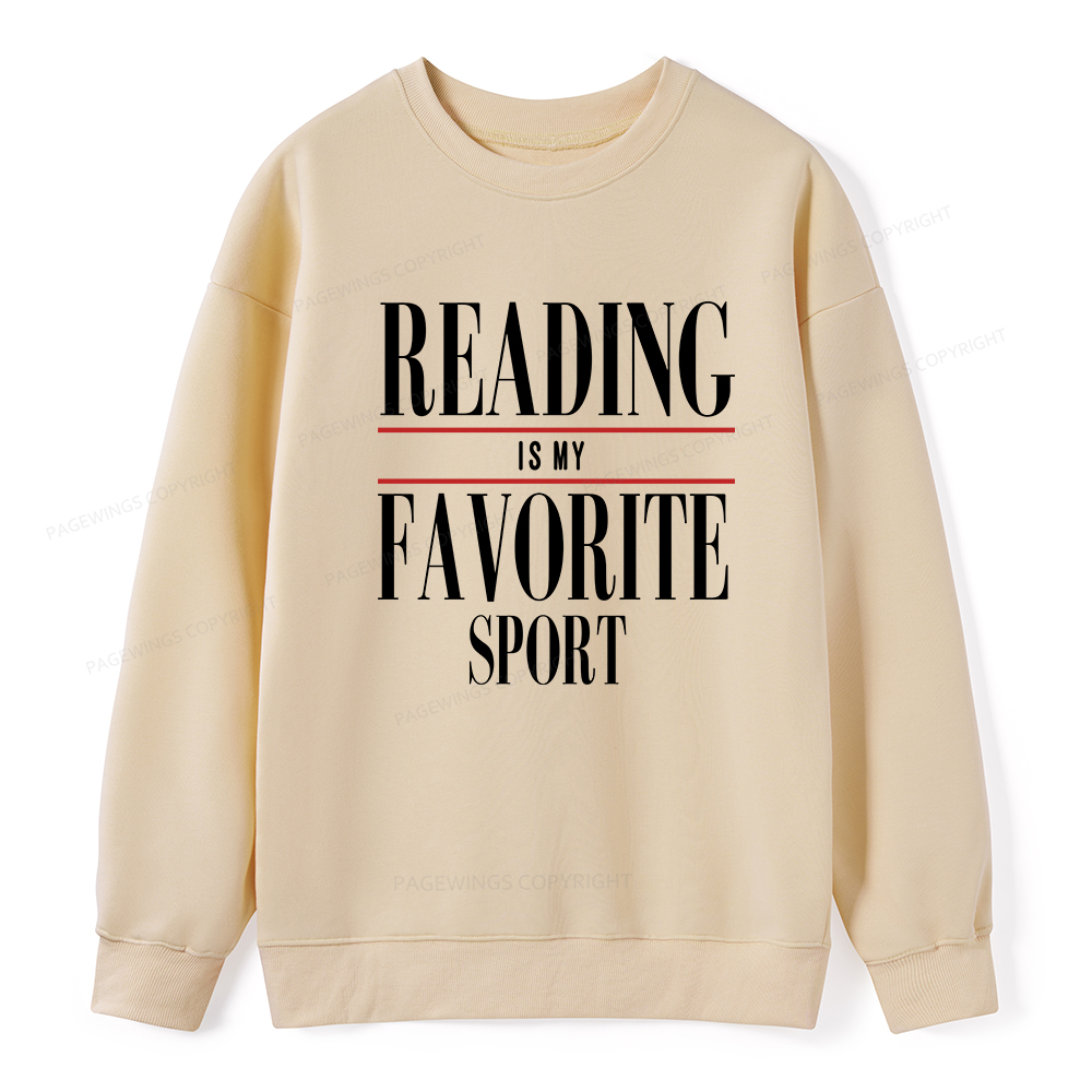 Pagewings Reading Is My Favorite Sport Unisex Classic Sweatshirt