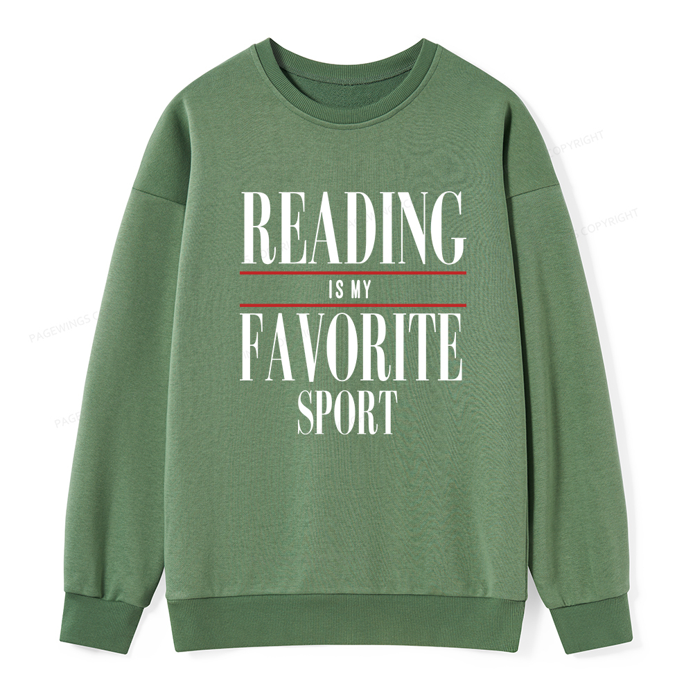 Pagewings Reading Is My Favorite Sport Unisex Classic Sweatshirt