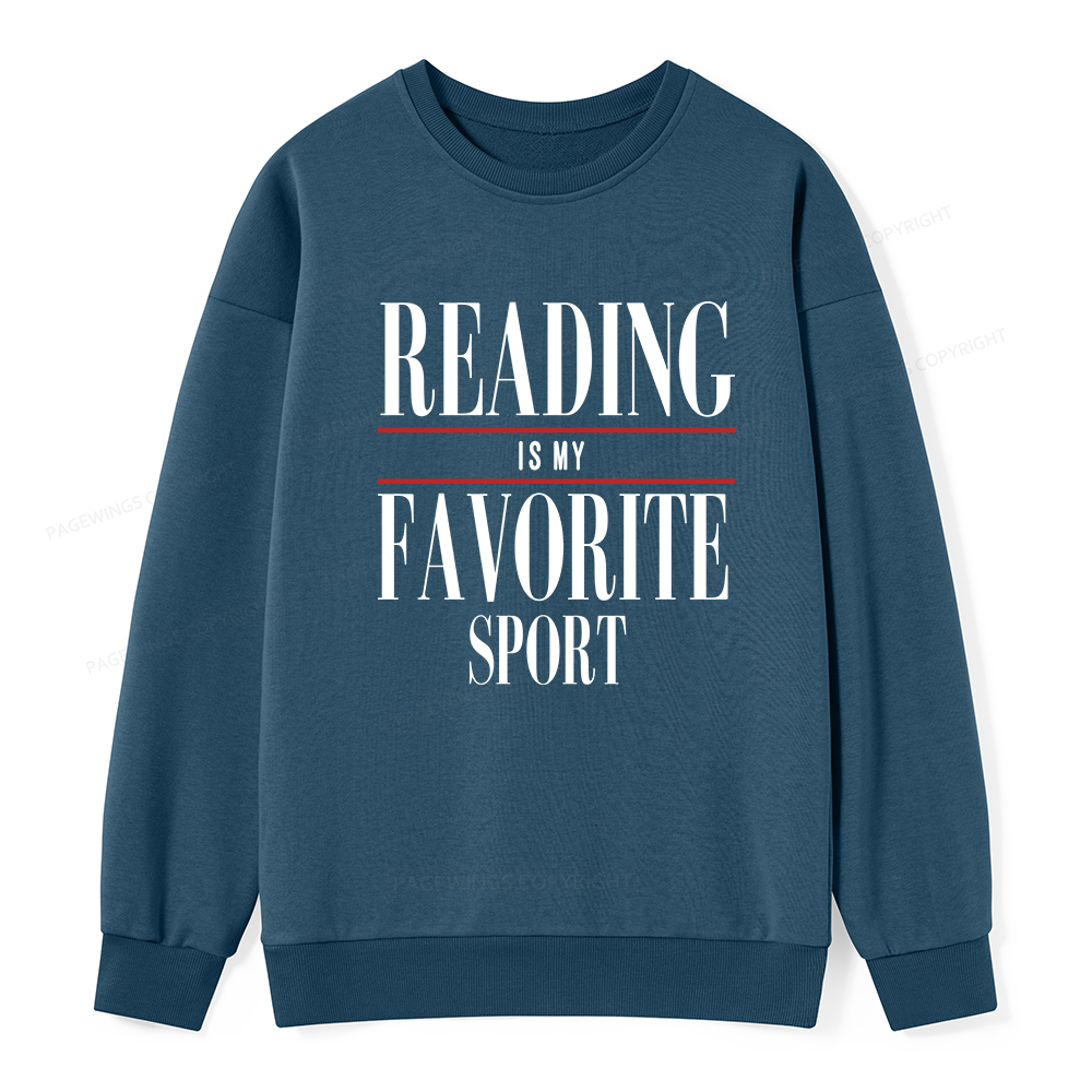 Pagewings Reading Is My Favorite Sport Unisex Classic Sweatshirt
