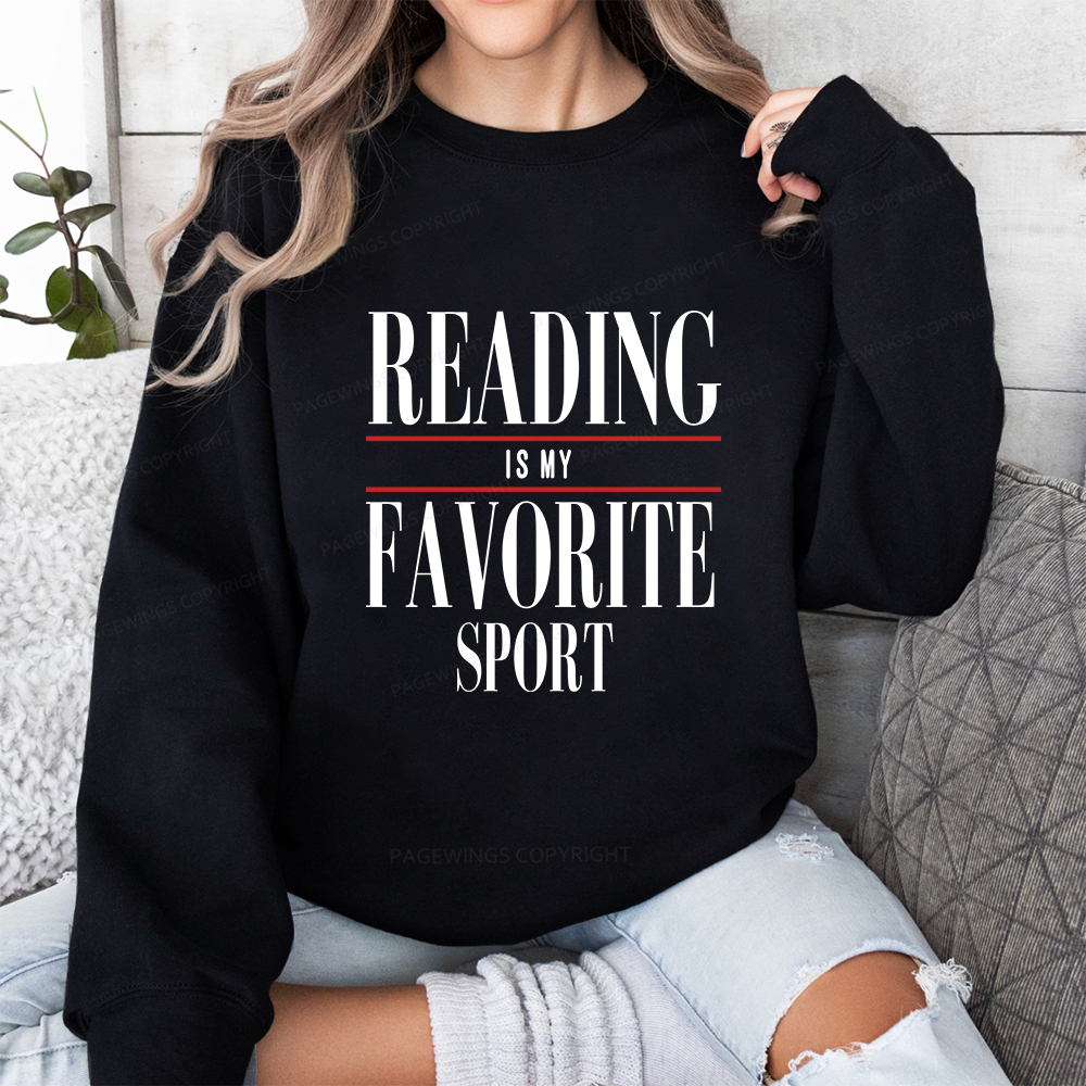Pagewings Reading Is My Favorite Sport Unisex Classic Sweatshirt