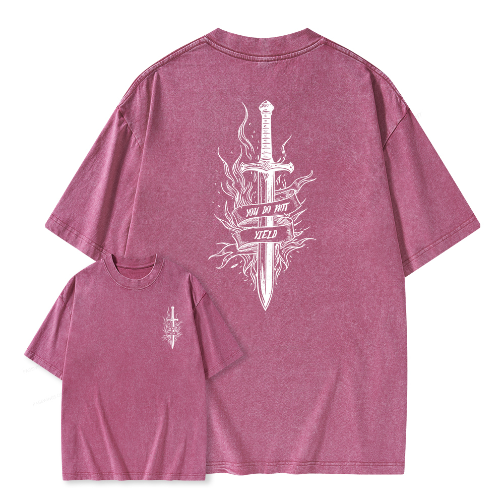 Pagewings You do Not Yield Unisex Washed T-shirt