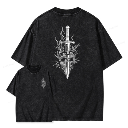 Pagewings You do Not Yield Unisex Washed T-shirt
