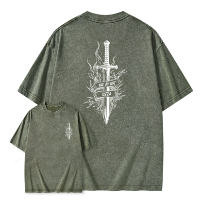 Pagewings You do Not Yield Unisex Washed T-shirt