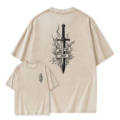 Pagewings You do Not Yield Unisex Washed T-shirt