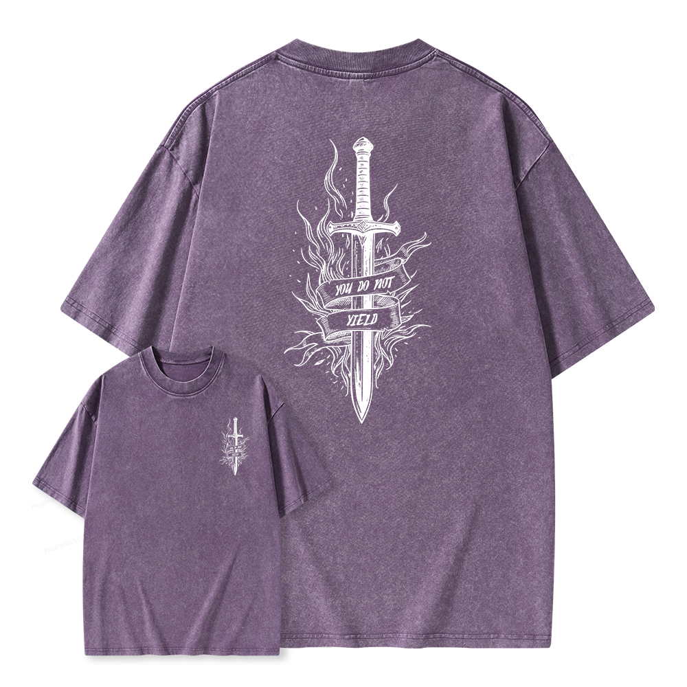 Pagewings You do Not Yield Unisex Washed T-shirt