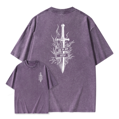 Pagewings You do Not Yield Unisex Washed T-shirt
