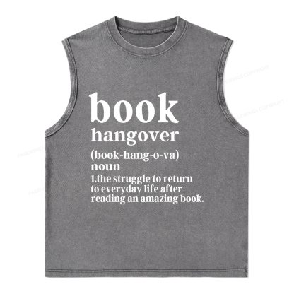 Pagewings Book Hangover Unisex Washed Tank Top