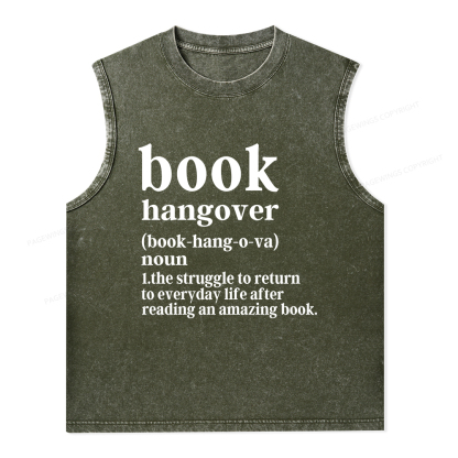 Pagewings Book Hangover Unisex Washed Tank Top