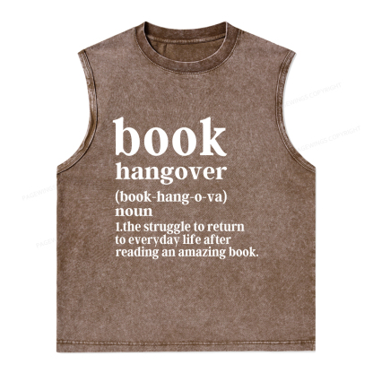 Pagewings Book Hangover Unisex Washed Tank Top