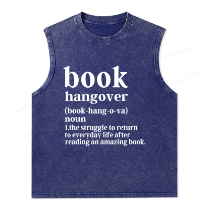 Pagewings Book Hangover Unisex Washed Tank Top