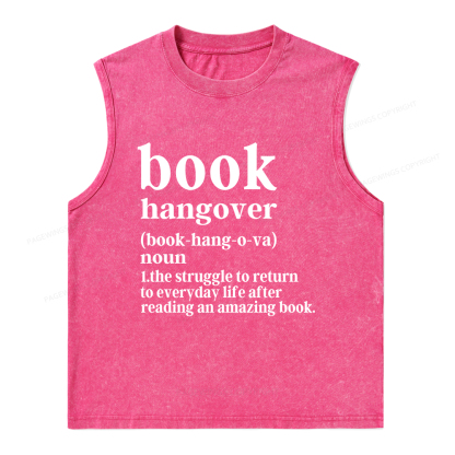 Pagewings Book Hangover Unisex Washed Tank Top