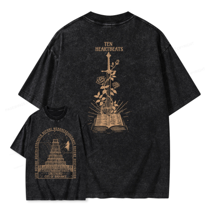 Pagewings Life Before Death  Strength Before Weakness Unisex Washed T-shirt