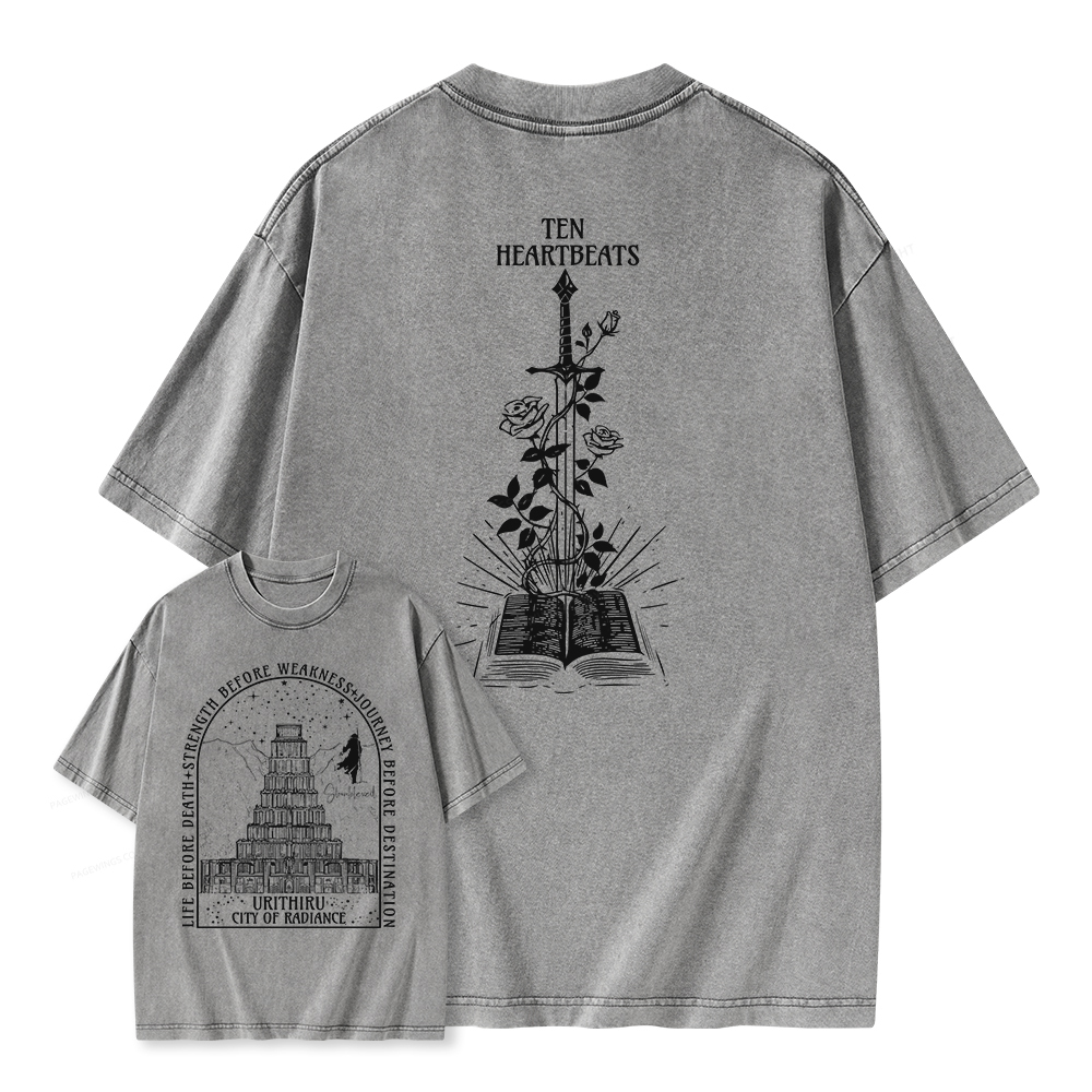 Pagewings Life Before Death  Strength Before Weakness Unisex Washed T-shirt