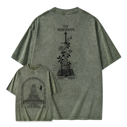 Pagewings Life Before Death  Strength Before Weakness Unisex Washed T-shirt