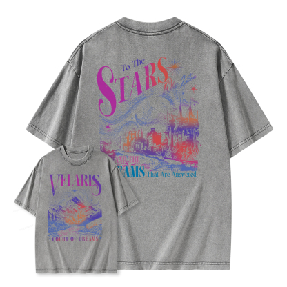 Pagewings  Velaris City Of Starlight Unisex Washed T-shirt