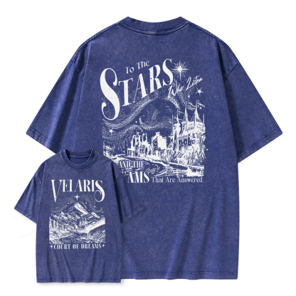 Pagewings  Velaris City Of Starlight Unisex Washed T-shirt