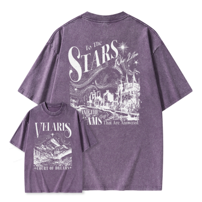 Pagewings  Velaris City Of Starlight Unisex Washed T-shirt