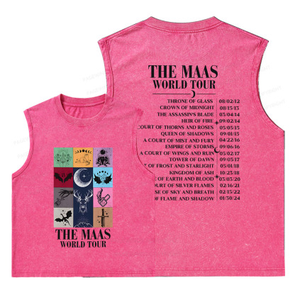 Pagewings World Tour Unisex Washed Tank Top