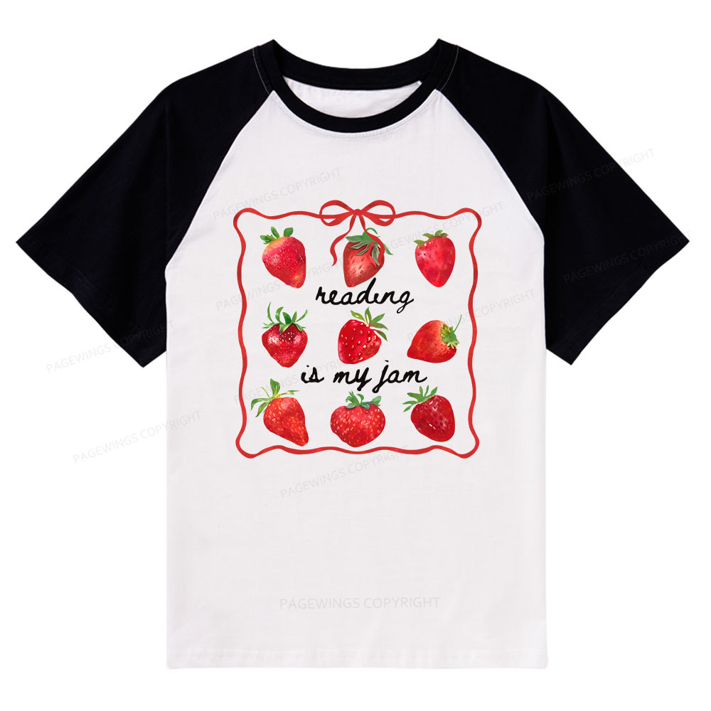 Pagewings  Reading Is My Jam Raglan T-shirt