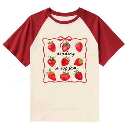 Pagewings  Reading Is My Jam Raglan T-shirt