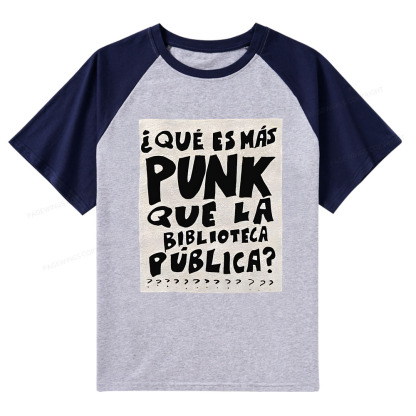 Pagewings What's More Punk Than The Public Library Raglan T-shirt