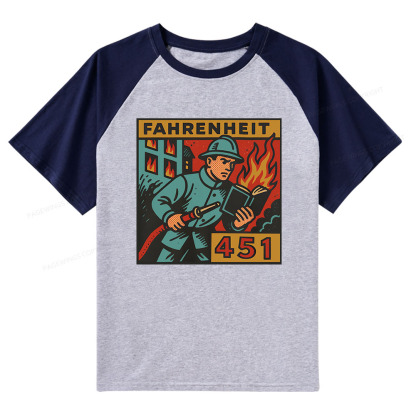 Pagewings Literature 451 Raglan T-shirt