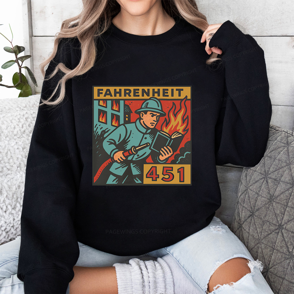 Pagewings Literature 451 Unisex Classic Sweatshirt