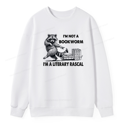 Pagewings I'm Not A Bookworm I'm A Literary Rascal Unisex Classic Sweatshirt