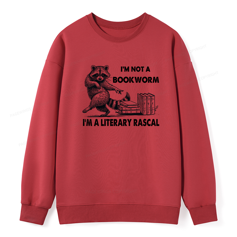 Pagewings I'm Not A Bookworm I'm A Literary Rascal Unisex Classic Sweatshirt