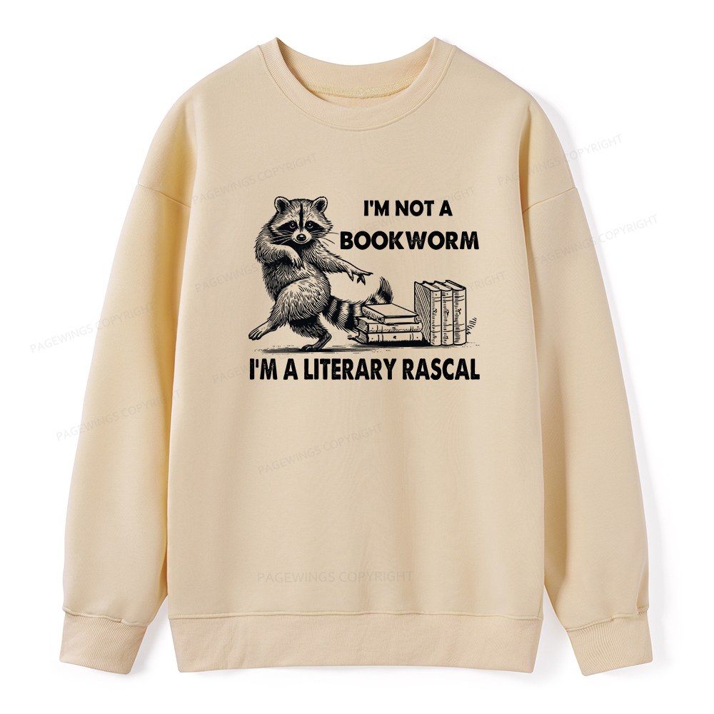 Pagewings I'm Not A Bookworm I'm A Literary Rascal Unisex Classic Sweatshirt