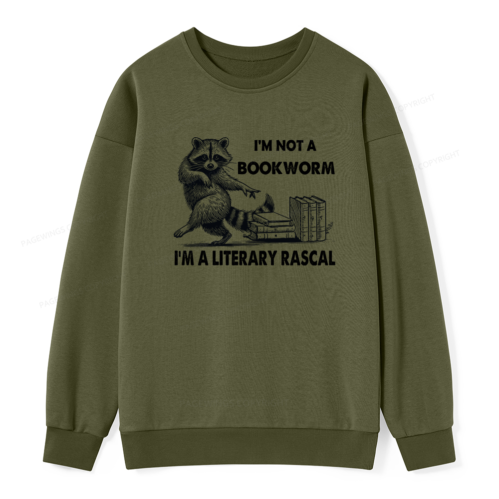 Pagewings I'm Not A Bookworm I'm A Literary Rascal Unisex Classic Sweatshirt