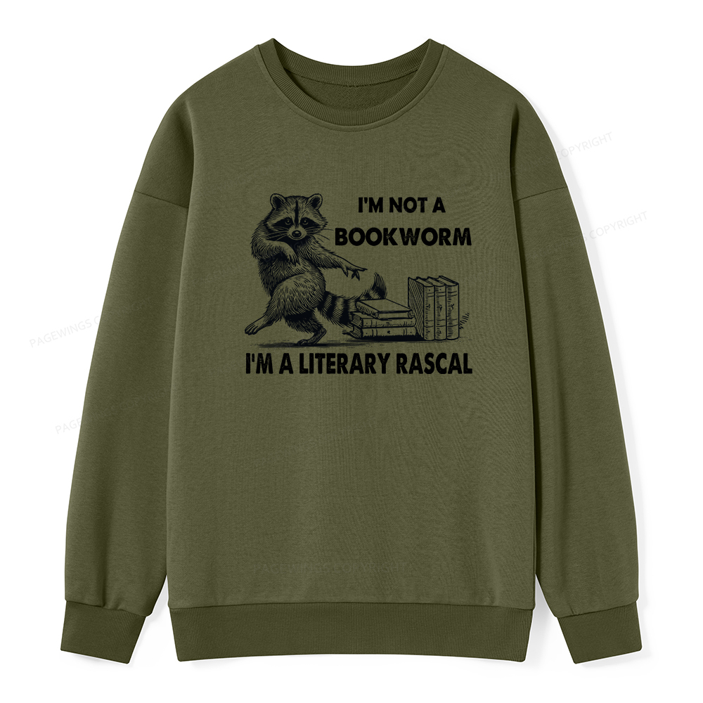 Pagewings I'm Not A Bookworm I'm A Literary Rascal Unisex Classic Sweatshirt