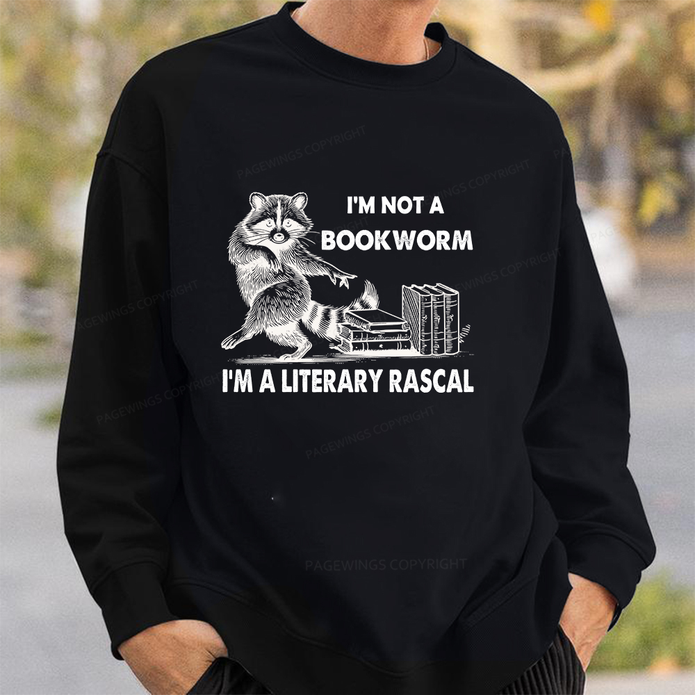 Pagewings I'm Not A Bookworm I'm A Literary Rascal Unisex Classic Sweatshirt