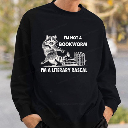 Pagewings I'm Not A Bookworm I'm A Literary Rascal Unisex Classic Sweatshirt