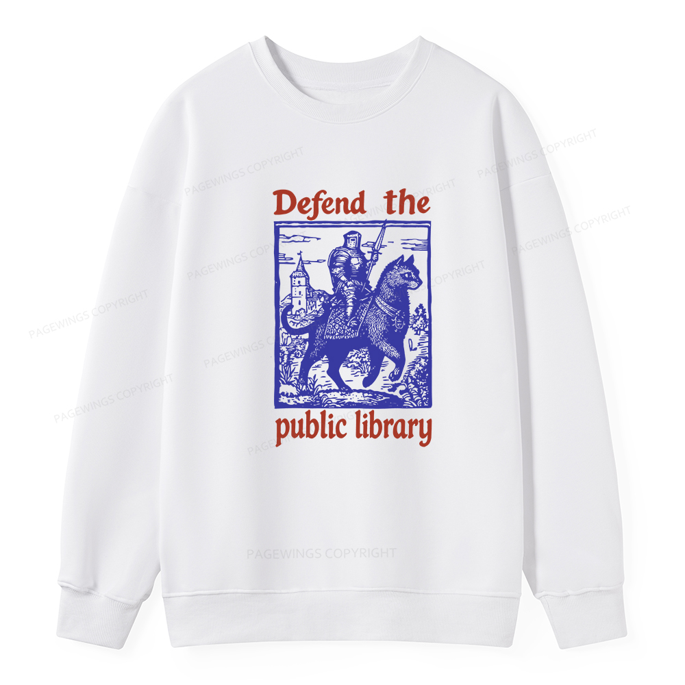 Pagewings Defend the Public Library Unisex Classic Sweatshirt