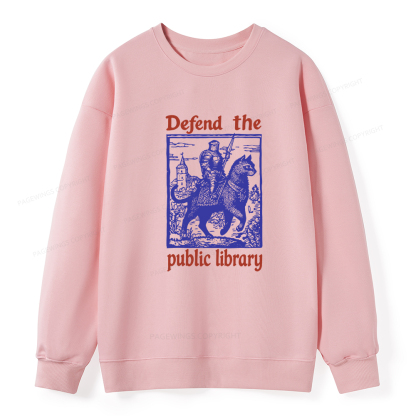 Pagewings Defend the Public Library Unisex Classic Sweatshirt