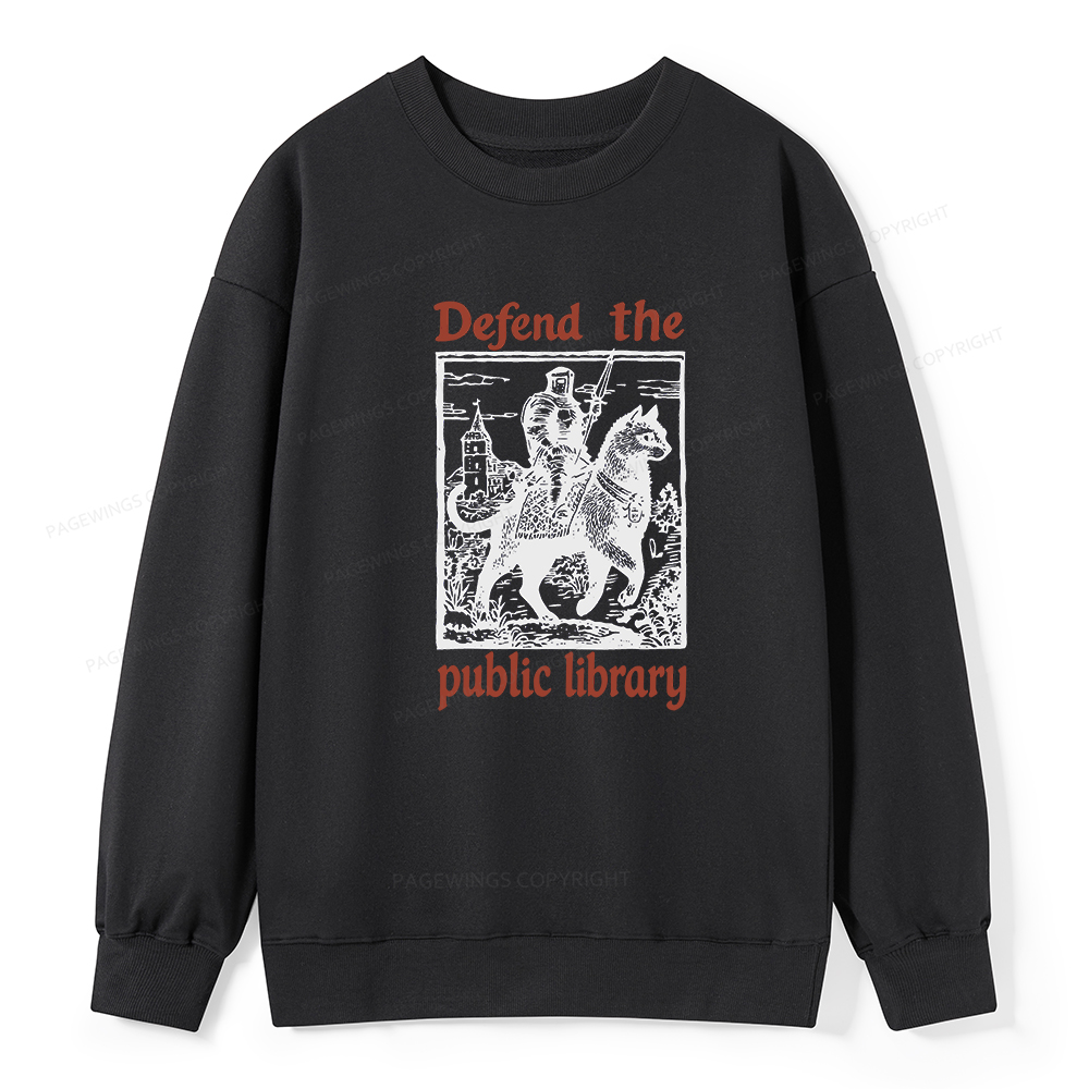 Pagewings Defend the Public Library Unisex Classic Sweatshirt