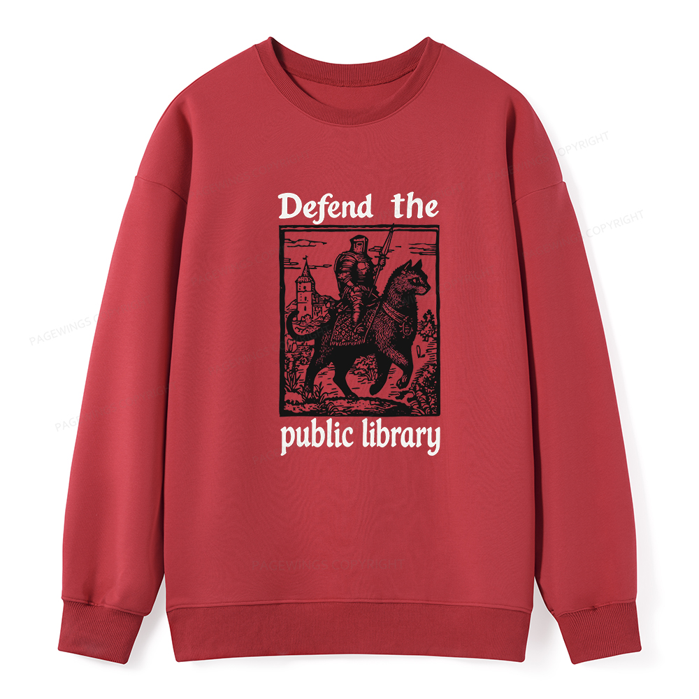Pagewings Defend the Public Library Unisex Classic Sweatshirt
