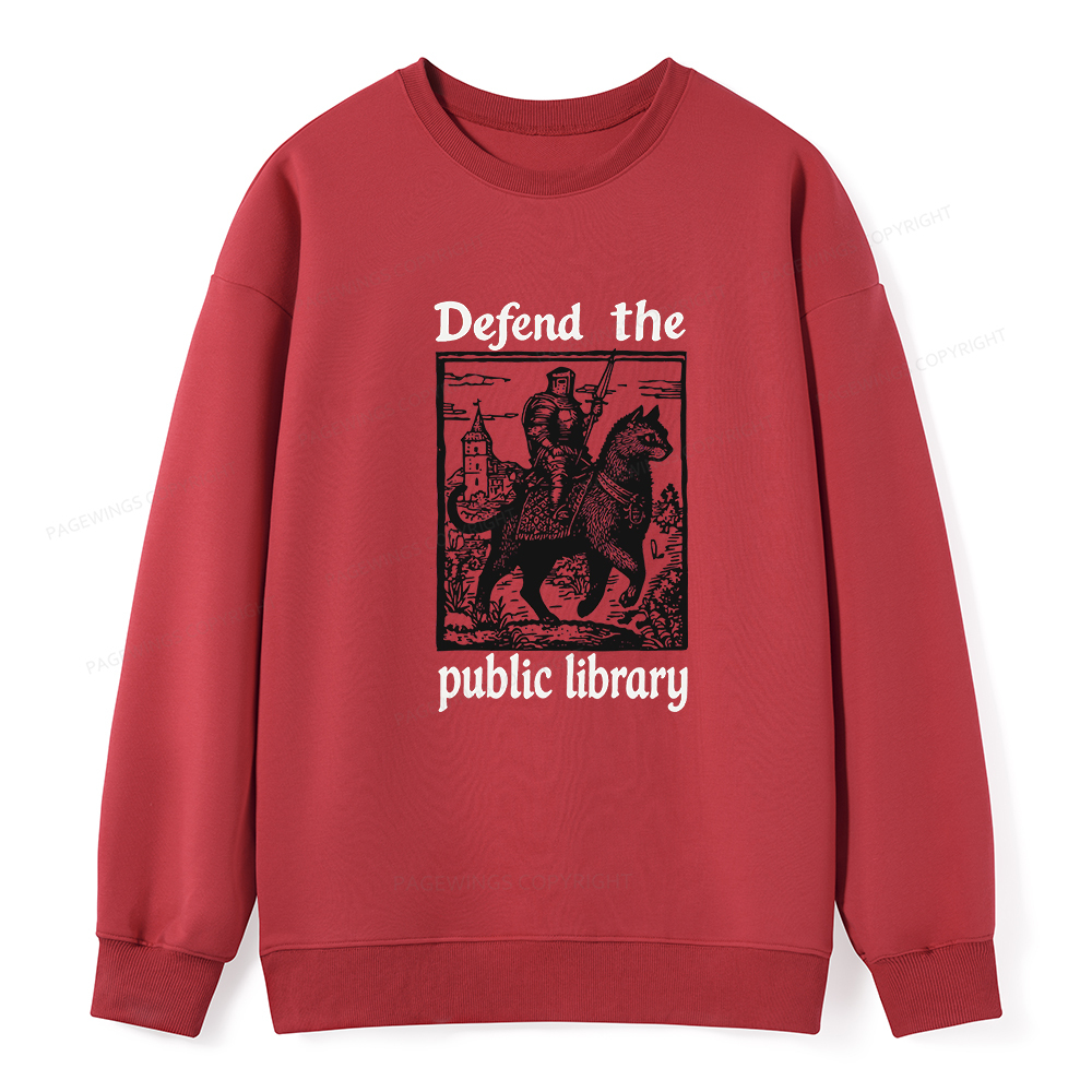Pagewings Defend the Public Library Unisex Classic Sweatshirt