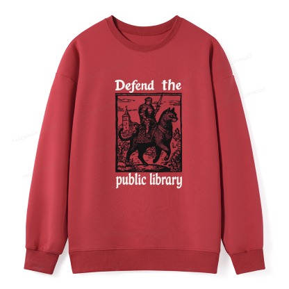 Pagewings Defend the Public Library Unisex Classic Sweatshirt