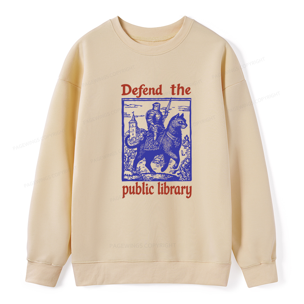 Pagewings Defend the Public Library Unisex Classic Sweatshirt