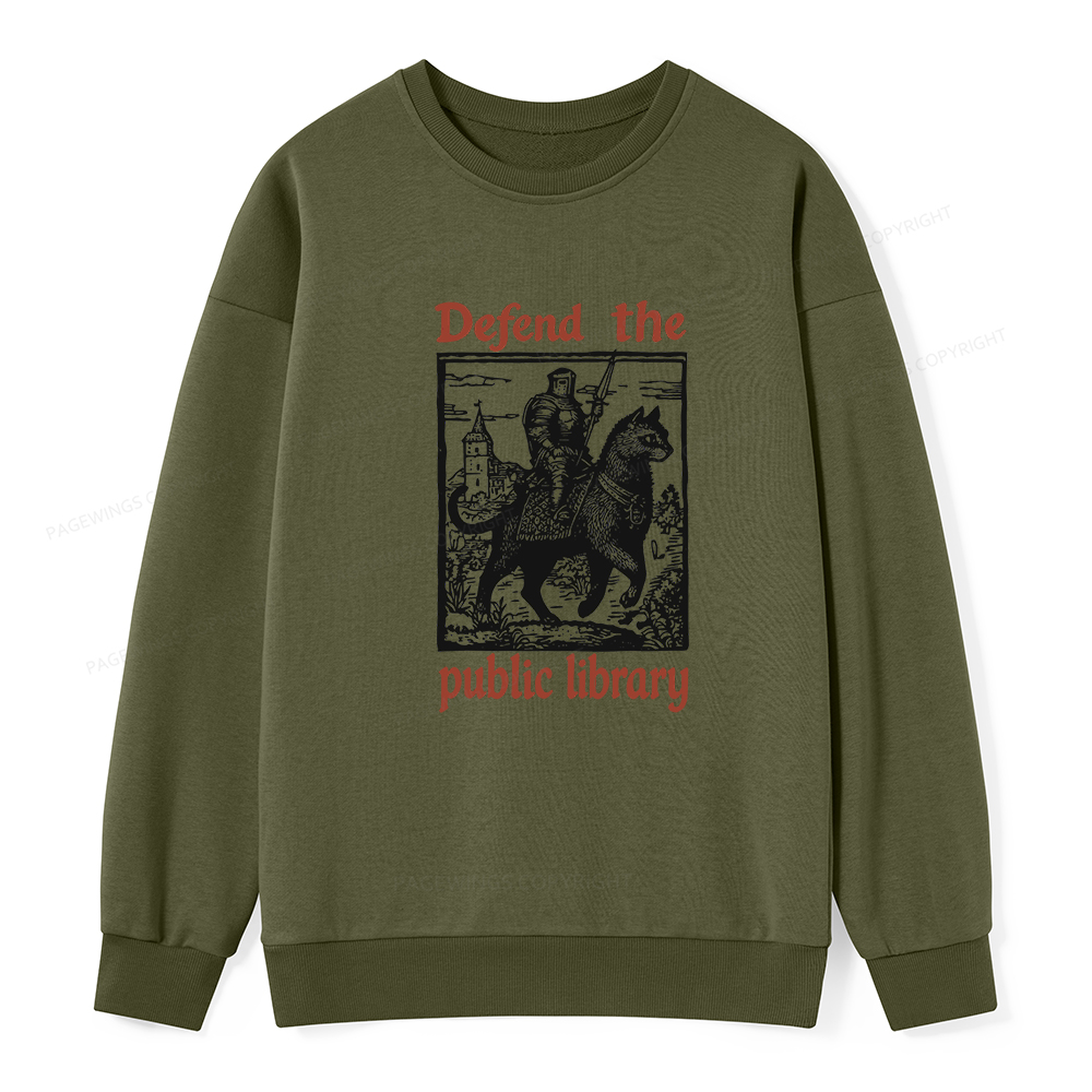 Pagewings Defend the Public Library Unisex Classic Sweatshirt