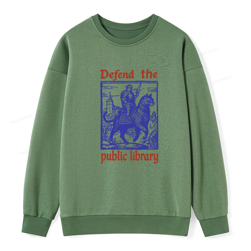 Pagewings Defend the Public Library Unisex Classic Sweatshirt