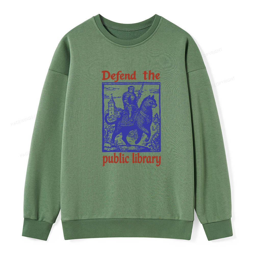 Pagewings Defend the Public Library Unisex Classic Sweatshirt