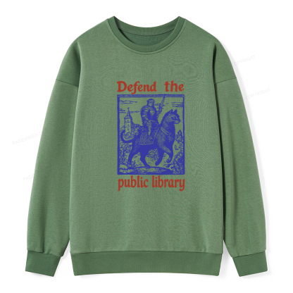 Pagewings Defend the Public Library Unisex Classic Sweatshirt